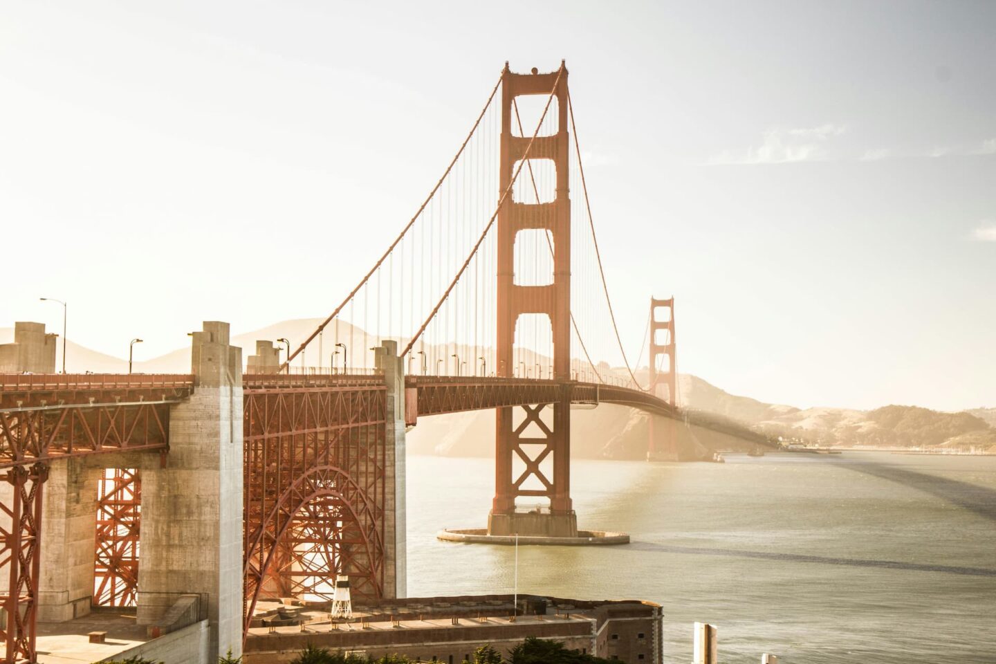 Most Golden Gate beautifully lit